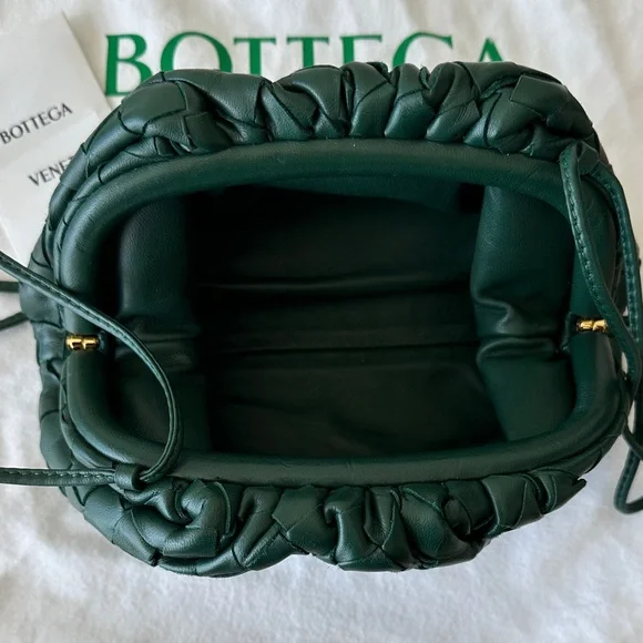 Bottega Veneta Dark Green Intrecciato Mini Pouch - Picture 4 of 11